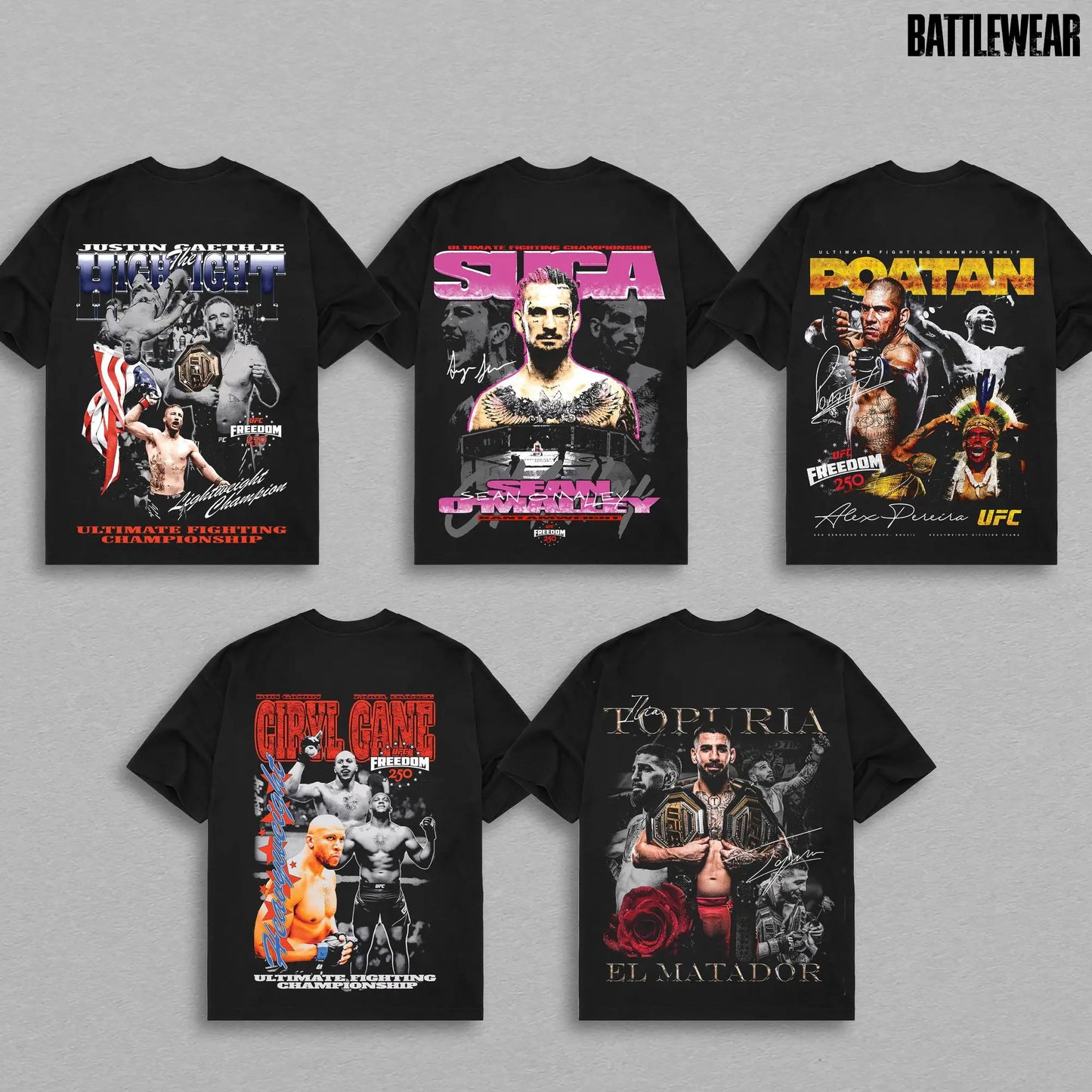 [COLLECTIONS] UFC FIGHTERS UFC FREEDOM 250 T-SHIRT, UFC Fighters Tshirt MMA Fan, UFC MMA Tee, UFC Champions Sports Shirt, Gift Fo Him Gift for Her