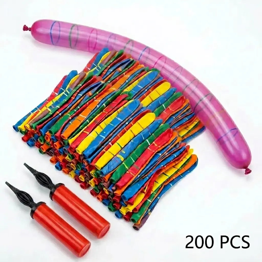 50/100-Pack Rocket Balloon Set, Balloon Party Supplies with Aerodynamic Tip, Easy-Filling Pump, Reusable No-Refill Design for Outdoor & Indoor Fun, Kids Stuff, Toys for Boys, Gifts for Kids, Mother'S Day Gift Option