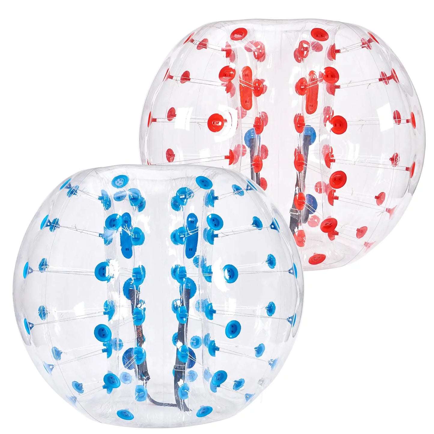 【Dealsforyoudays】Vevor Inflatable Bumper Balls 2-Pack, 5FT/1.5M Body Sumo Zorb Balls for Teen & Adult, 0.8Mm Thick PVC Human Hamster Bubble Balls for Outdoor Team Gaming Play, Bumper Bopper Toys for Garden, Yard, Park