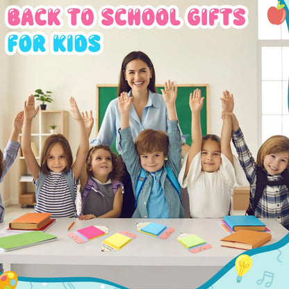 Pencil Sticky Notes 540 Sheets with First Day of School Gifts Card and Gold Bow, 3X3 Back to School 2026 Self Stick Note Pad Pencil Memo Pad for Student Teacher Rewards Stationery Supplies Classroom Kit Positive Affirmations Growth Mindset