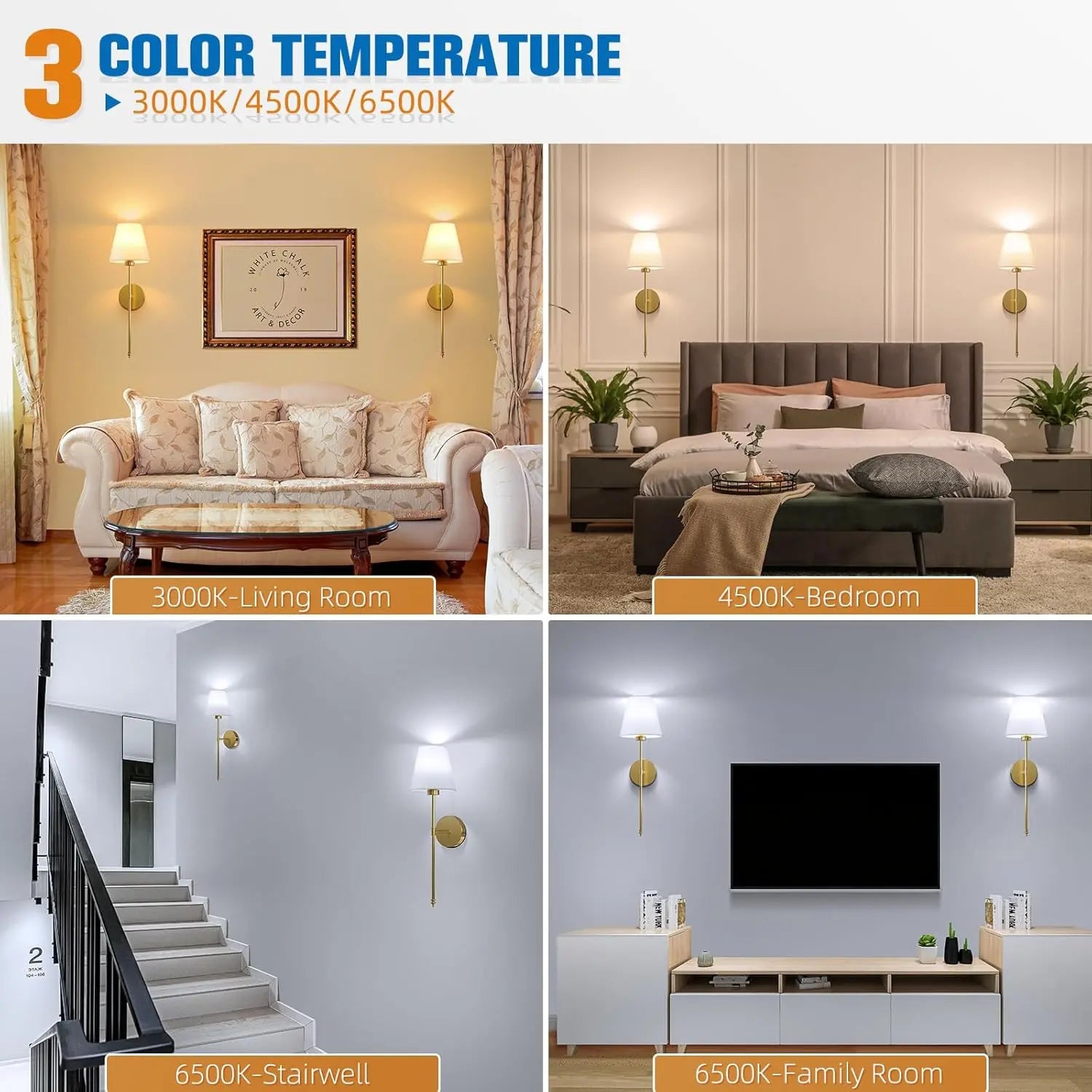 USB Rechargeable Wall-Mounted Light with Remote Control, Decorative Adjustable Indoor Wall Light for Bedroom, Living Room and Corridor #GLOBAL PICKS