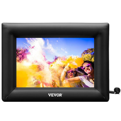 【Dealsforyoudays】Vevor Inflatable Movie Screen 24FT Inflatable Projector Screen for outside with 360W Air Blower Inflatable Screen Oxford Fabric Material Blow up Screen for Outdoor Movie Supports Front/Rear Projection